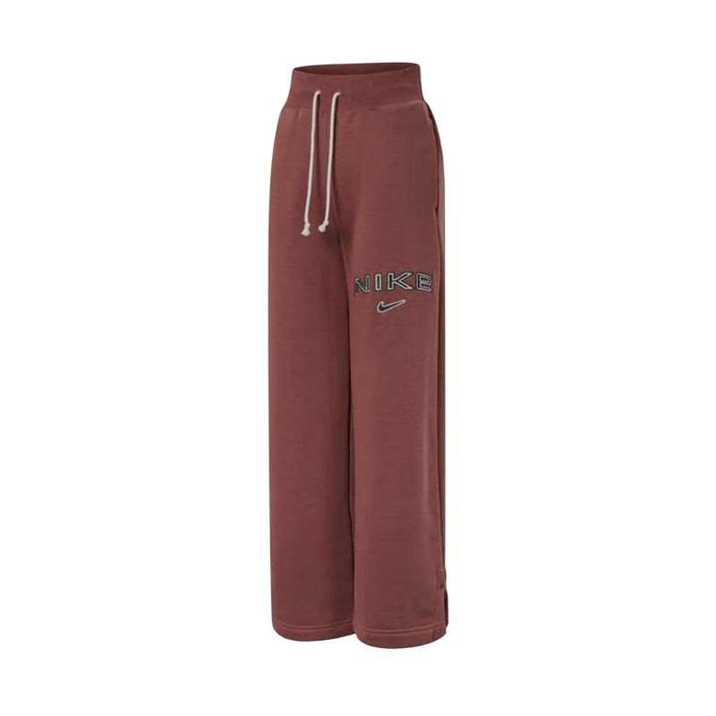 Nike Nike Fleece Lined Breathable Minimalist Fashion Casual Pants Women's Red Brown