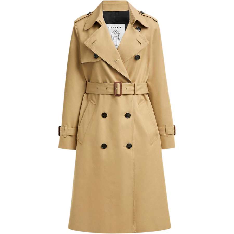 COACH Trench Coat Women's Khaki