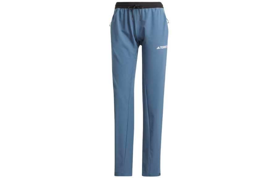 Adidas Adidas Casual Pants Women's Steel Blue Moderate Straight Fit Pants