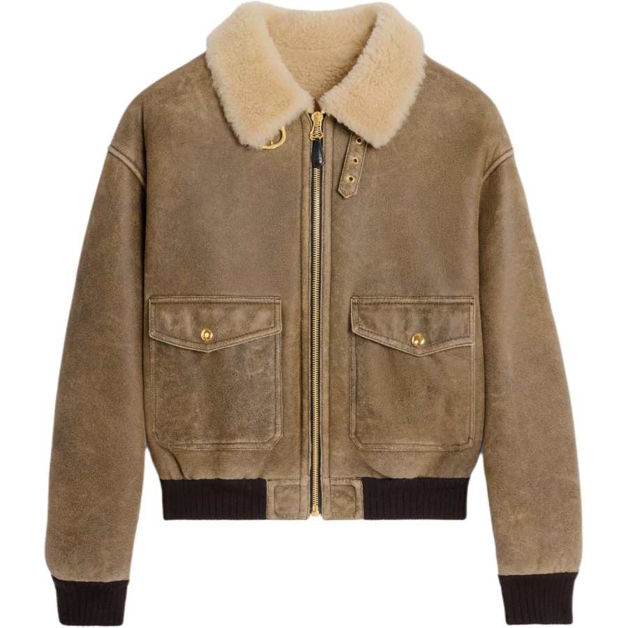 CELINE CELINE High Neck Aviator Jacket