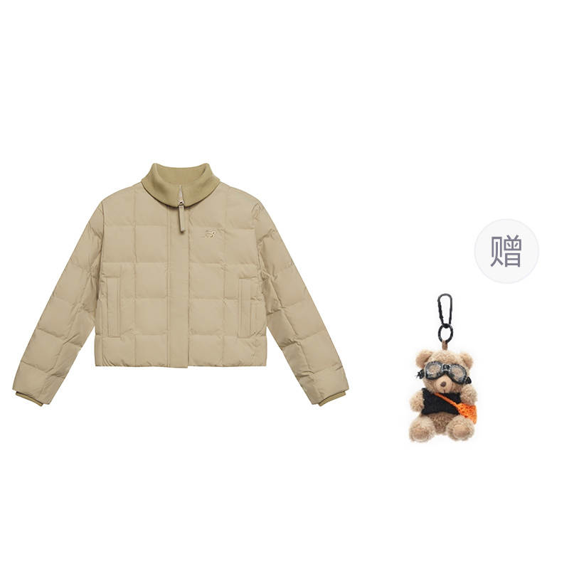 New Balance New Balance Lifestyle Casual Collection FW24 Puffer Jacket Women's Khaki