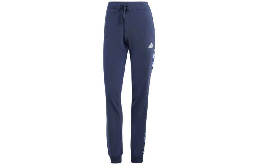 Adidas Adidas Essentials Animal Print Casual Pants Women's Marine Blue