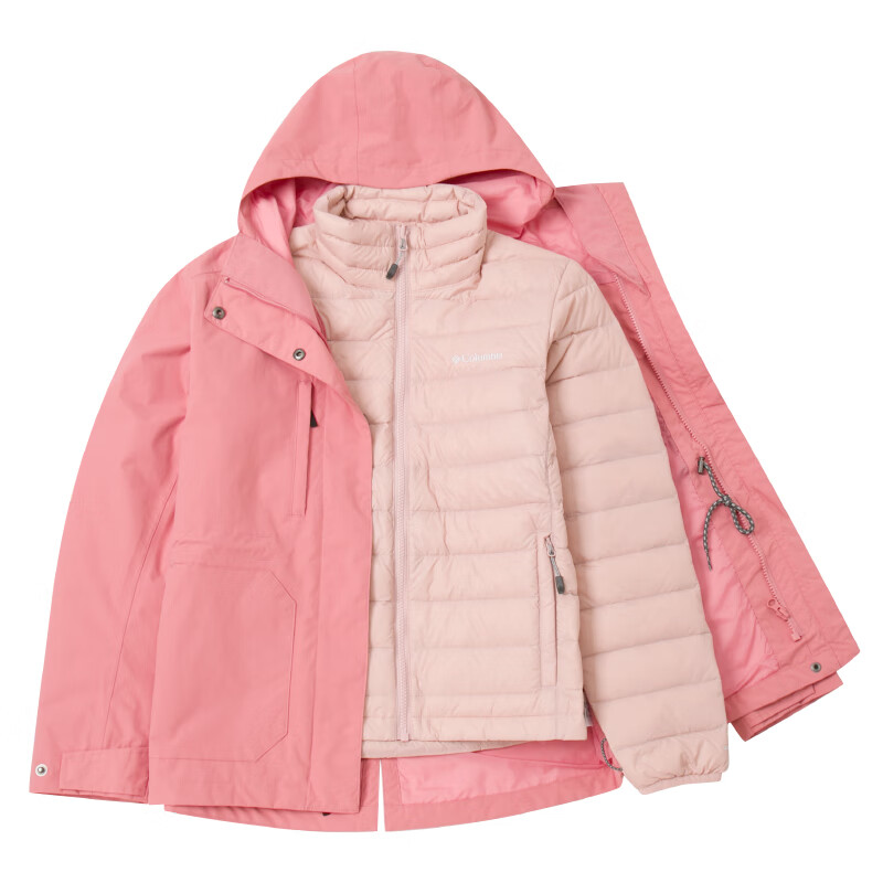 Columbia 2024 Fall Thermal Windbreaker Jacket Women's Pink