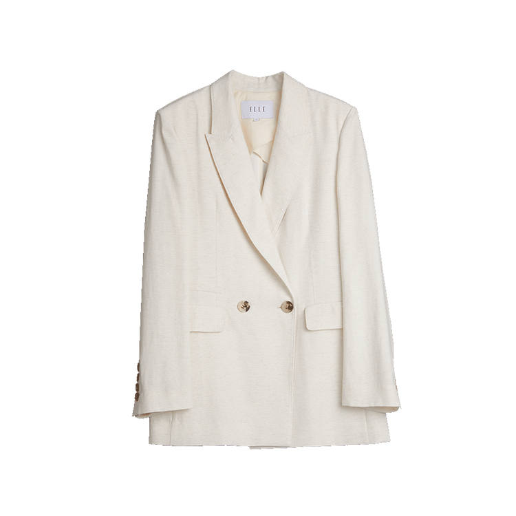 ELLE Business Suit Coat Women's Ecru