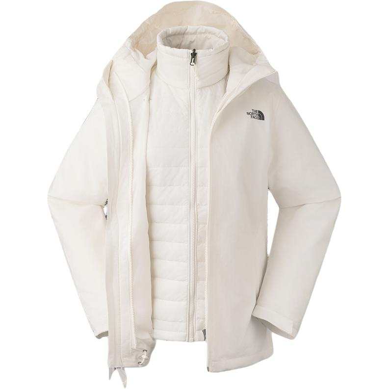 THE NORTH FACE Urban Exploration Waterproof And Windproof To Keep Warm Windbreaker Jacket Women's Dune White
