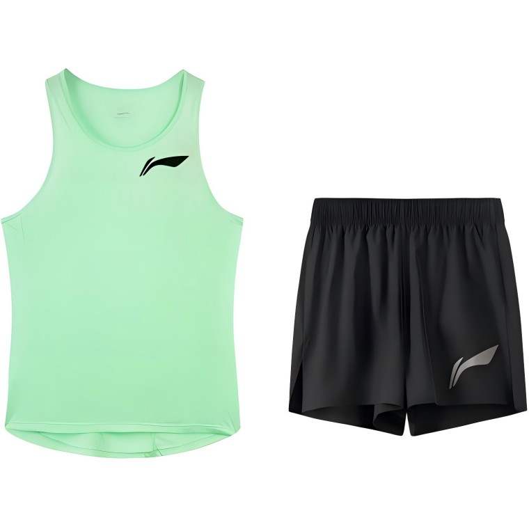 Li-Ning Li Ning Casual Sportswear Unisex Neon Aqua/Black Marathon