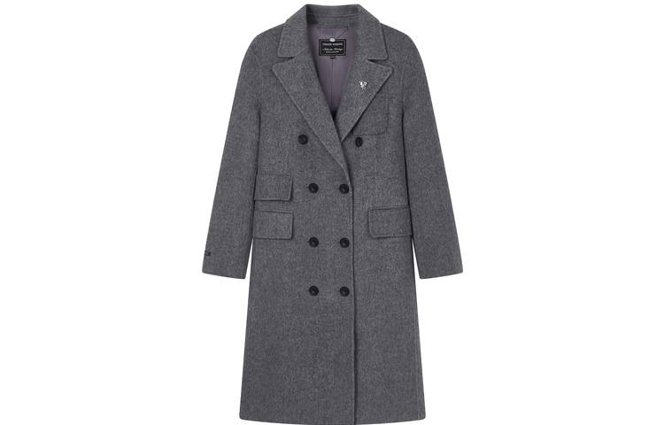 Teenie Weenie Coats Women's Gray Suit Collar Moderate