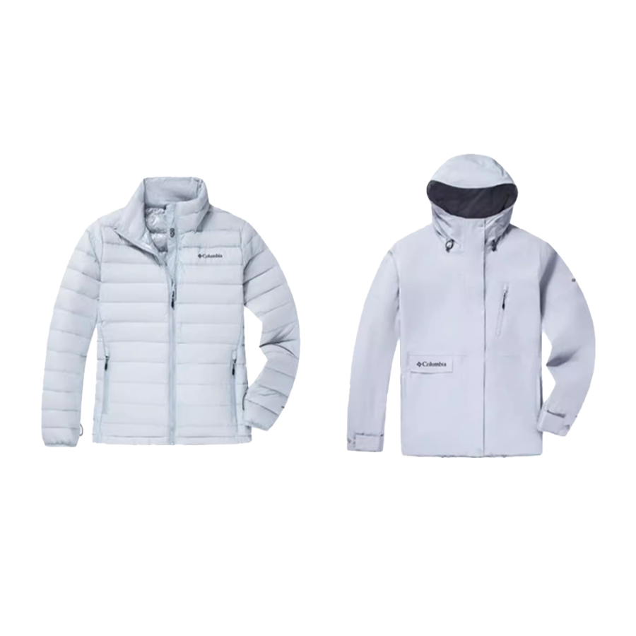 Columbia Waterproof, Windproof, Thermal, Heat Reflective Windbreaker Jacket Women's Light Blue