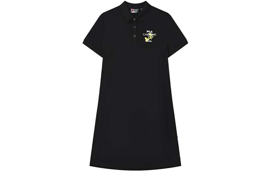 FILA Short Sleeved Dress Women's Jet Black