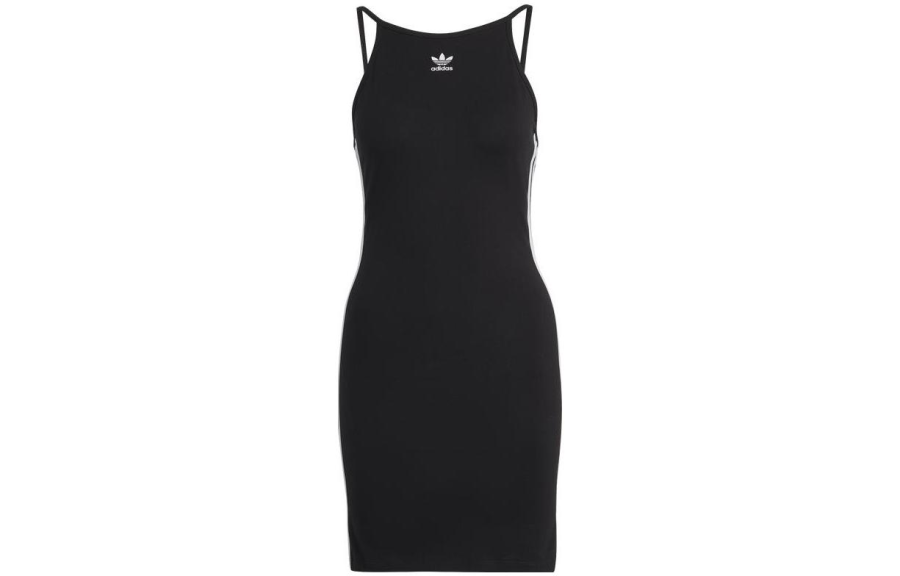 Adidas Originals logo-embroidered sleeveless dress