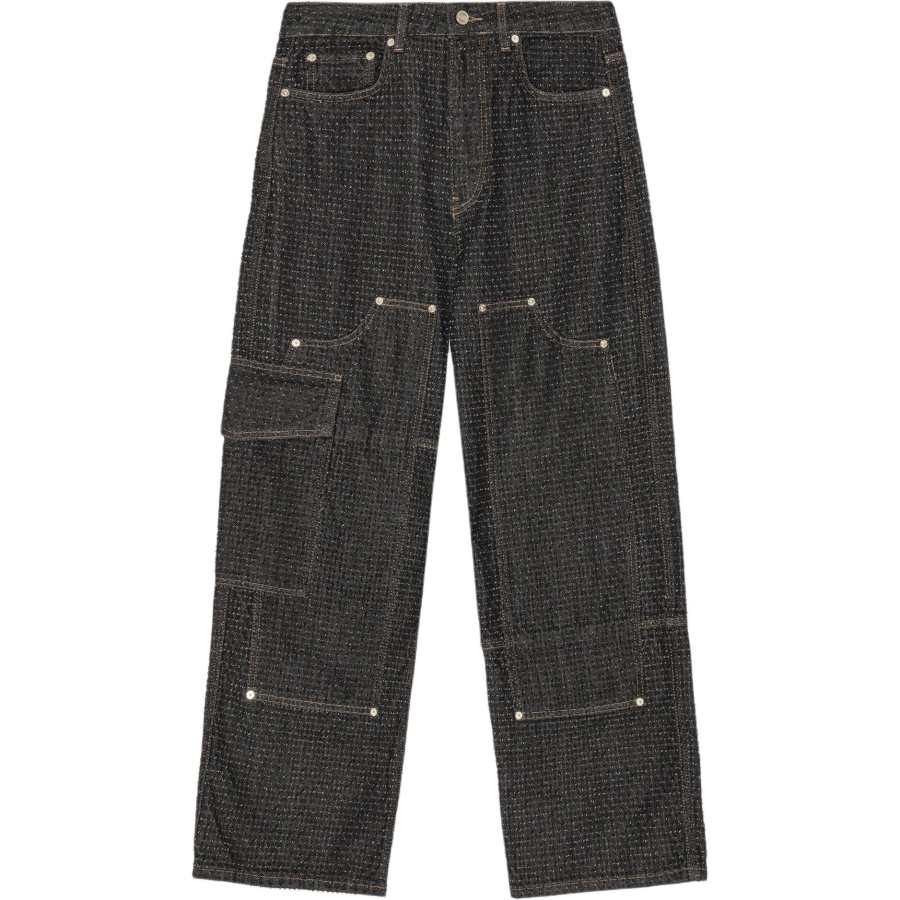 Ganni Fluffy wide-leg jeans