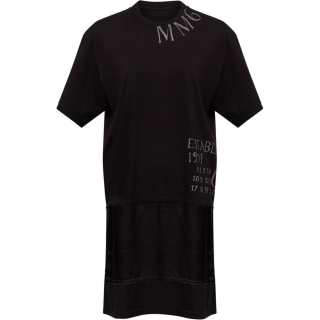 MM6 Maison Margiela SS25 Short Sleeved Dress Women's Black