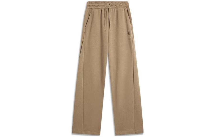 Li-Ning Li Ning Sports Life Collection Knitted Sweatpants Women's Light Chestnut Brown