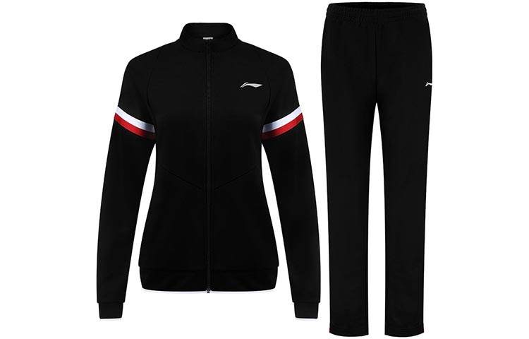Li-Ning Li Ning Sweatshirt Sets Women's Stand Collar Moderate Other