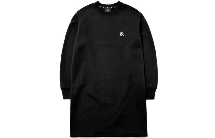 MLB MLB Long Sleeved Dresses Women's Black Crew Neck Moderate Short