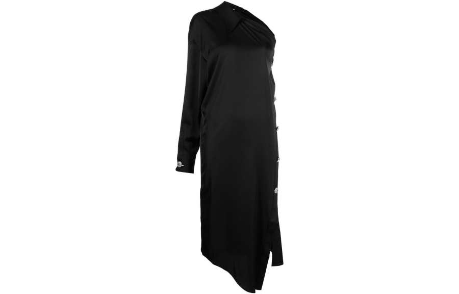 Acne Studios Acne Studios Long Sleeved Dresses Women's Black Thin