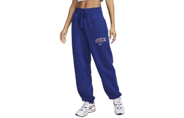 Nike Nike Knitted Sweatpants Women's Blue Moderate Cuffed Pants