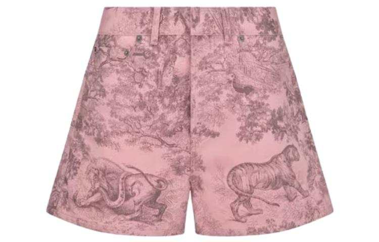 DIOR Casual Shorts Women's Pink Moderate