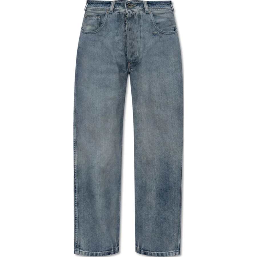 Maison Margiela High Waist Distressed Jeans