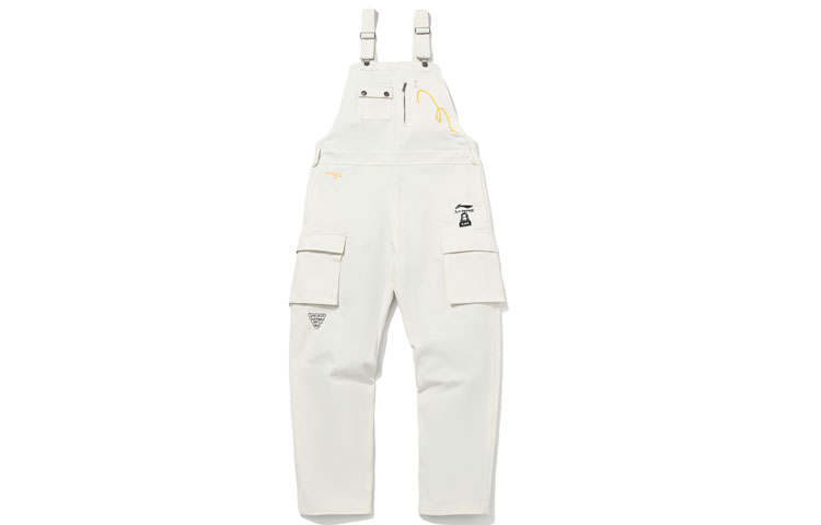 Li-Ning Li Ning X Girl Sports Fashion Collection Overalls Women's White Moderate Overalls