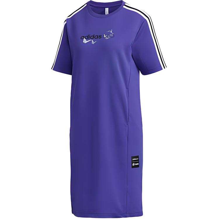 Adidas Neo x HONOR OF KINGS Short Sleeved Dress Women's Purple