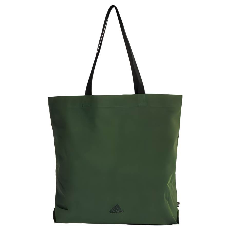 Adidas Adidas Cotton Canvas Tote Bag, Shopping Bag, Canvas Bag, Shoulder Bag, Handbag Regular Unisex Green