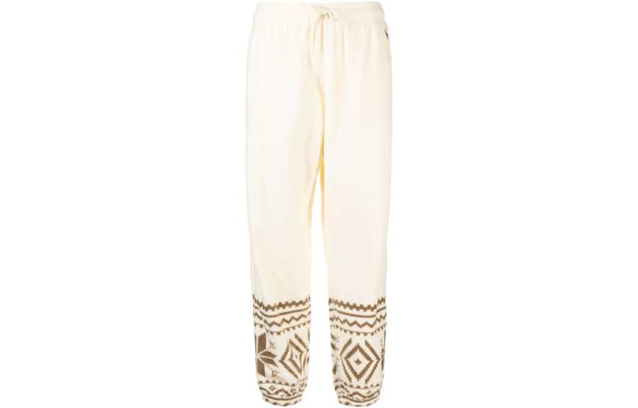 Polo Ralph Lauren FW22 Knitted Sweatpants Women's Light Beige