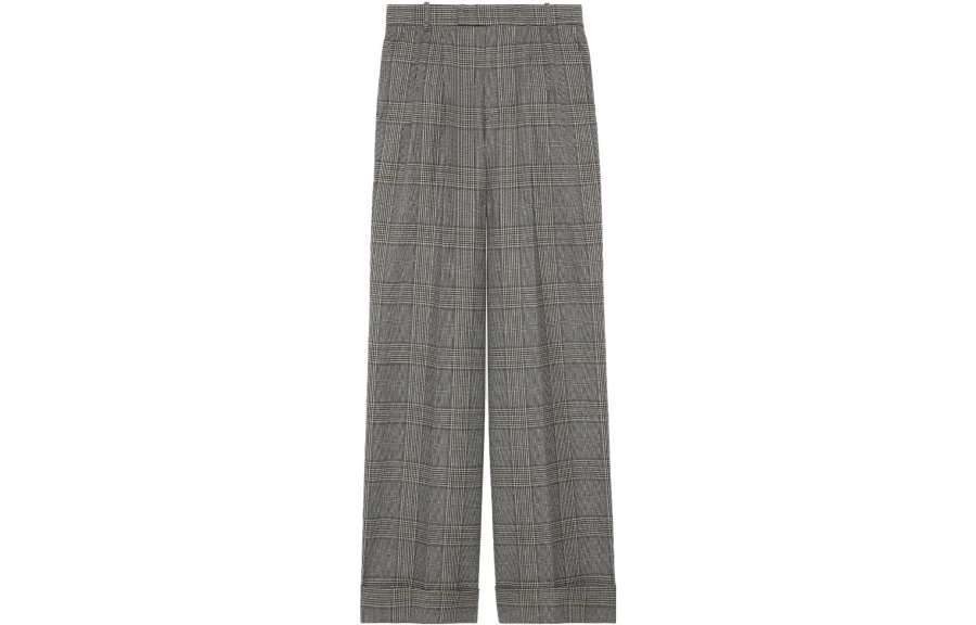 GUCCI Prince Of Wales Checked Cropped Pants