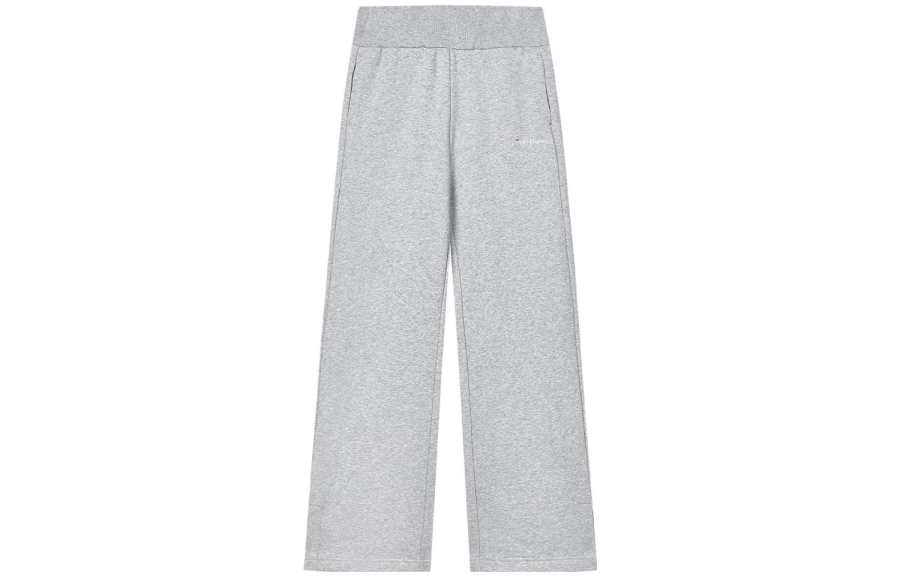 FILA Knitted Sweatpants Women's Cloud Mist Heather Gray Moderate Straight Fit Pants