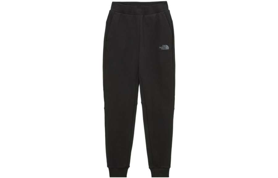 THE NORTH FACE Knitted Sweatpants Women's Black Moderate Cuffed Pants