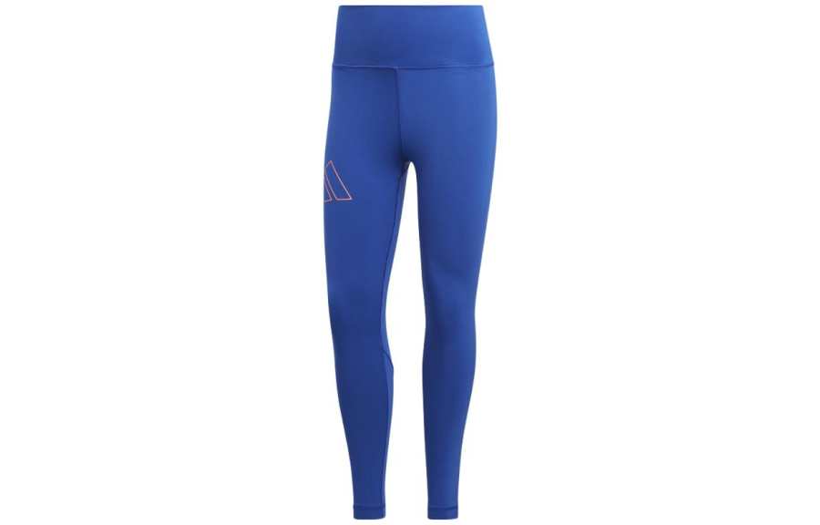Adidas Adidas Knitted Sweatpants Women's Blue Moderate Slim Fit Pants