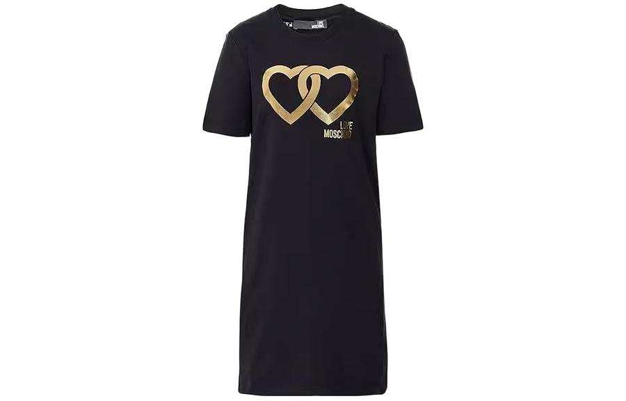 LOVE MOSCHINO Short Sleeved Dress Women's Black