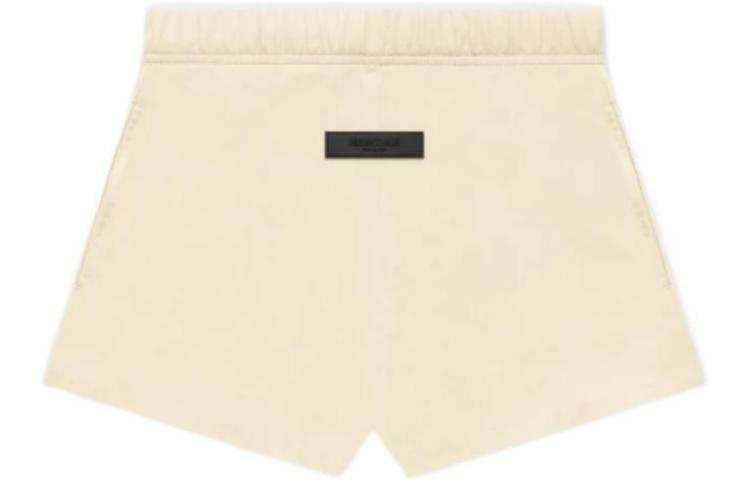 Fear Of God Essentials FW22 Women'ss Cotton Running Shorts Egg Shell Casual Shorts Women's Eggshell White