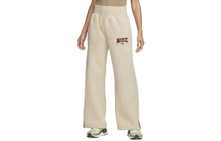 Nike Nike Knitted Sweatpants Women's Ecru Moderate Straight Fit Pants
