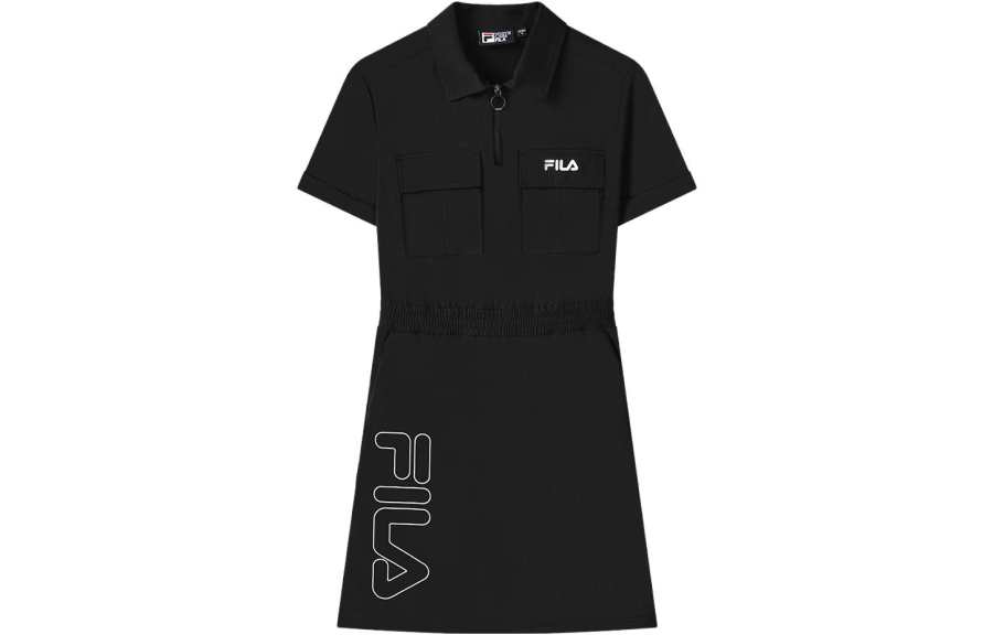 FILA Short Sleeved Dress Women's Jet Black
