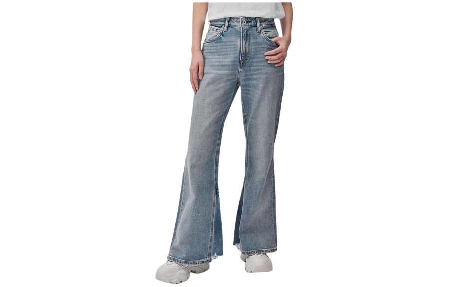 Lee Lee Jeans Women's Light Blue Moderate Flared Pants