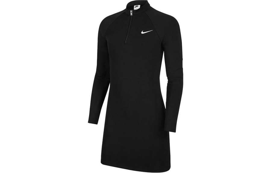 Nike Nike Women's Half-Zip Long-Sleeve Dress Black