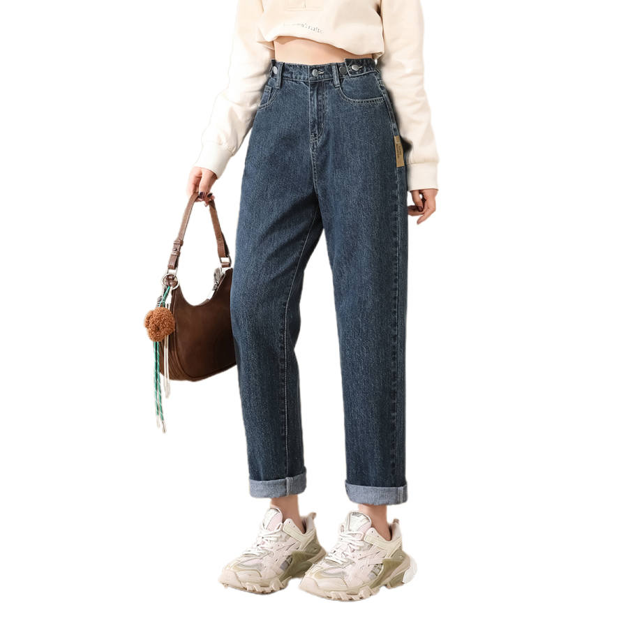 BALENO Jeans Women's Blue Gray Moderate Straight Fit Pants