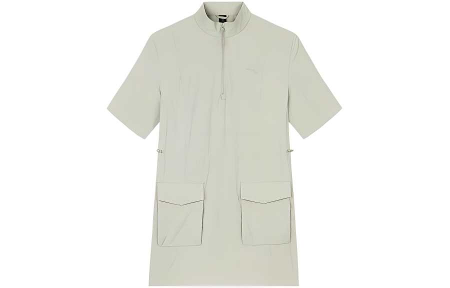 Anta Outdoor Collection Short Sleeved Dress Women's Smoke Heather Gray