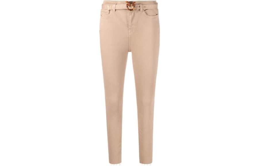PINKO Jeans Women's Khaki Moderate Straight Fit Pants