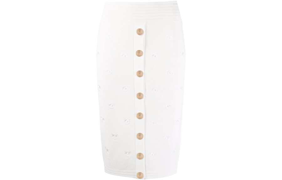 PINKO Knit Long Skirts Women's White Mid Length Other