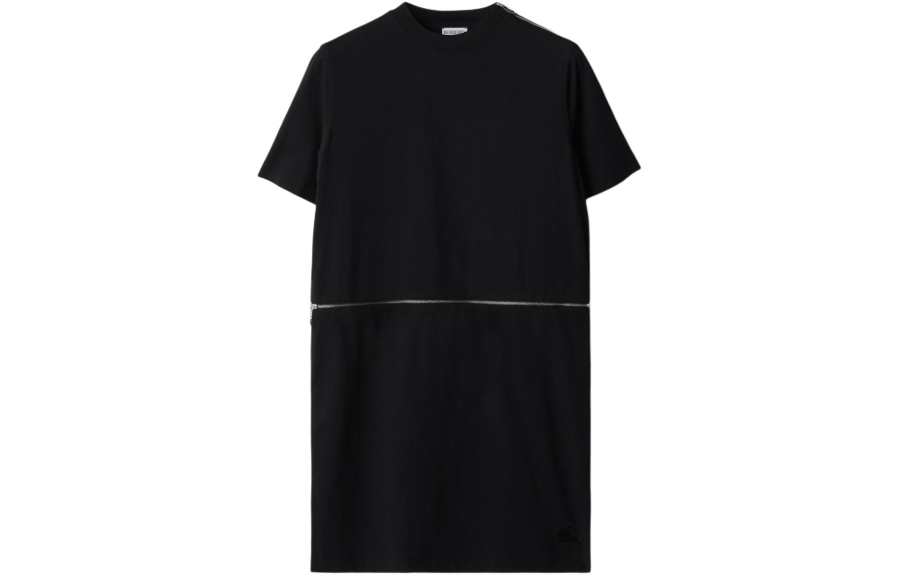 Burberry Logo-embroidered Cotton Dress