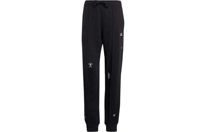 Adidas Adidas Knitted Sweatpants Women's Black Moderate Cuffed Pants