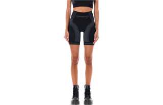Misbhv Logo Intarsia High-Waist Knitted Cycling Shorts
