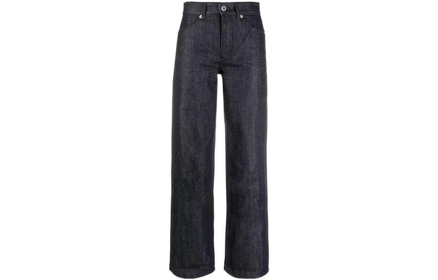 JIL SANDER JIL SANDER Jeans Women's Dark Blue Moderate Straight Fit Pants