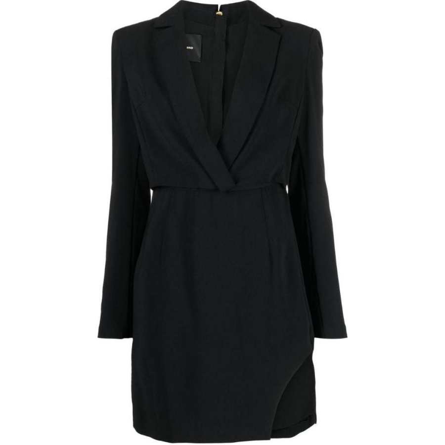 PINKO Long Sleeved Dresses Women's Black V Neck Moderate Short