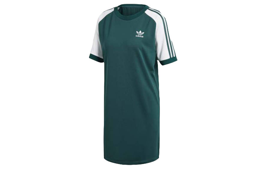 Adidas Originals Short Sleeved Dress Women's Forest Green