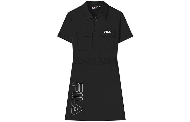 FILA x Magic Stick ORIGINALE Short Sleeved Dress Women's Jet Black