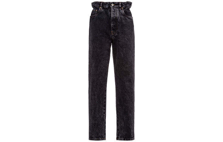 MIU MIU Jeans Women's Black Moderate Straight Fit Pants