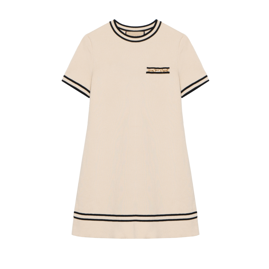 GUCCI Short Sleeved Dress Women's White